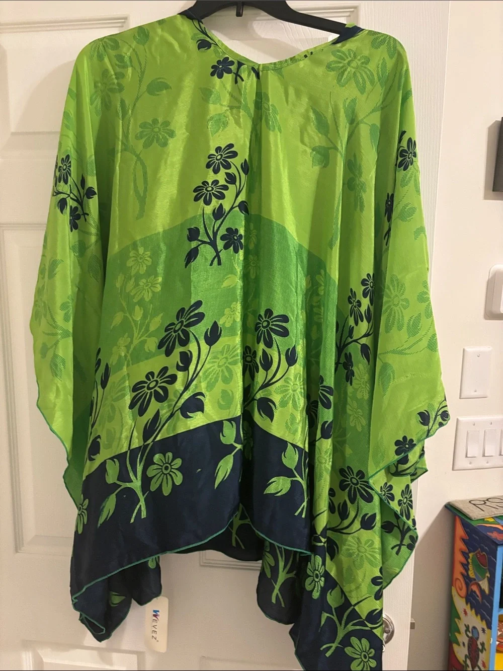 Hooded Silk Poncho